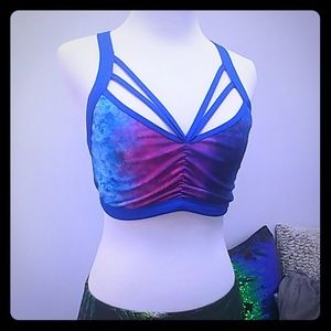 Bad Kitty Pole Fit butterfly dance yoga crop top
